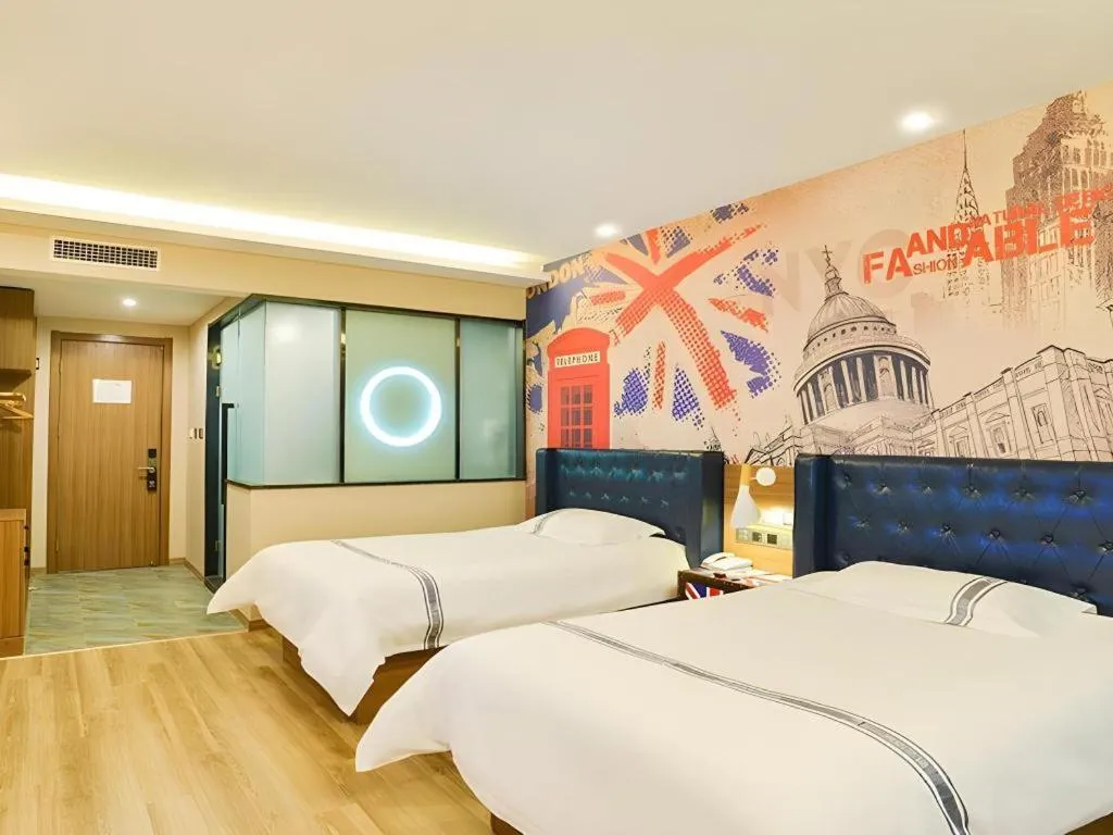 Bed in Urban Garden Hotel Chengyang District Government Liuting Airport