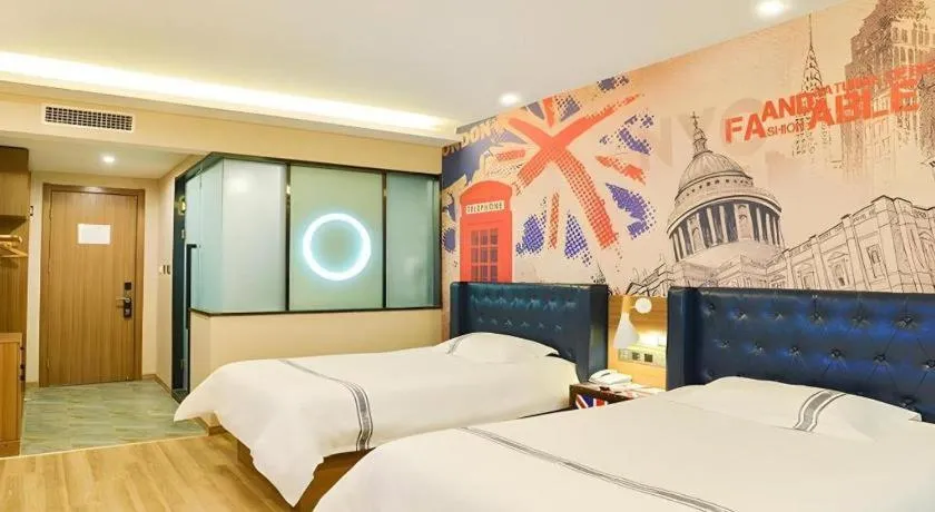 Bed in Urban Garden Hotel Chengyang District Government Liuting Airport