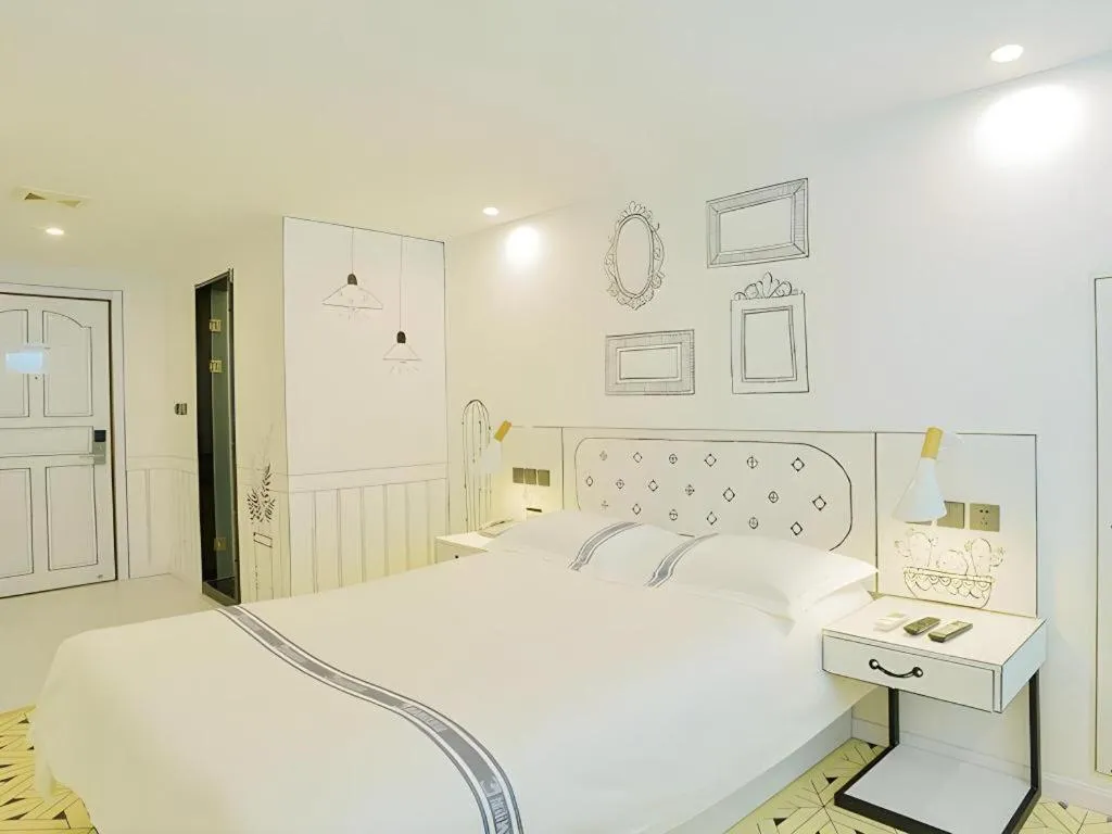 Bed in Urban Garden Hotel Chengyang District Government Liuting Airport