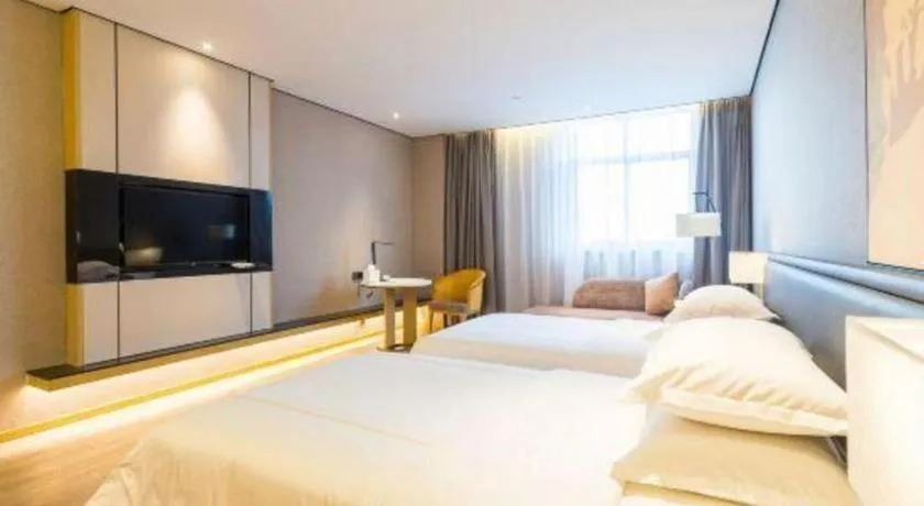 Bed in The Hotel V Nanjing Lishui