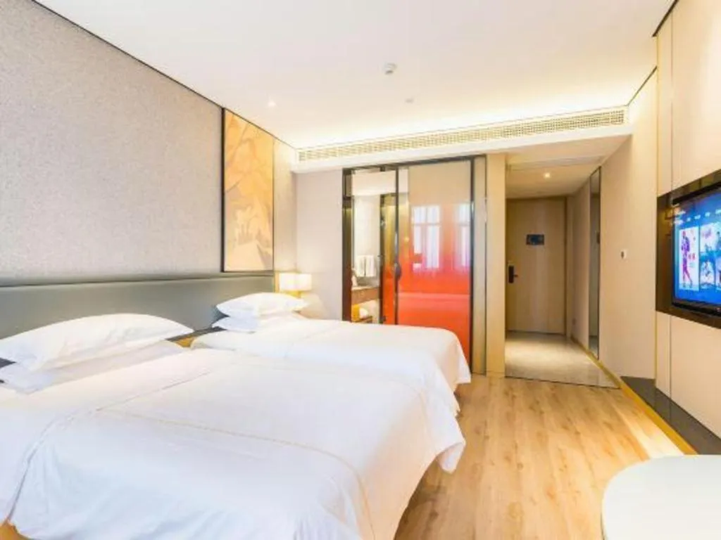 Bed in The Hotel V Nanjing Lishui