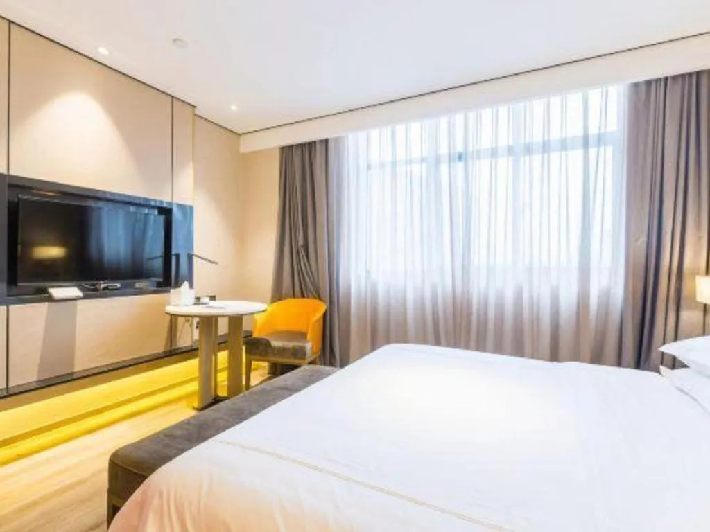 Bed in The Hotel V Nanjing Lishui