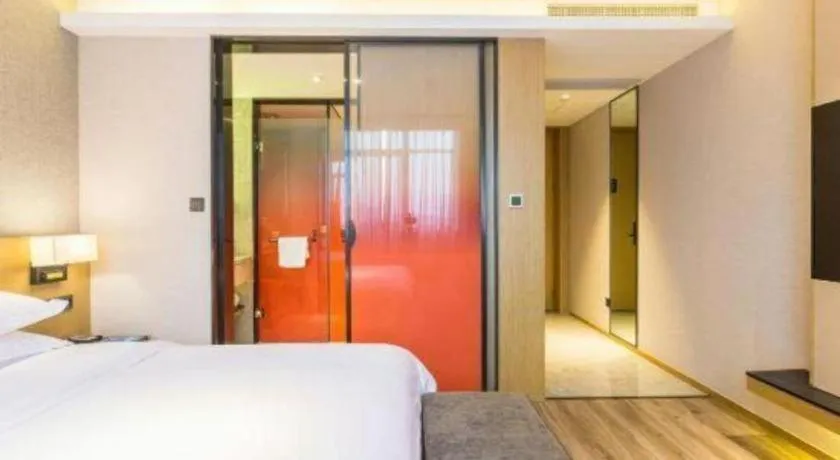 Bed in The Hotel V Nanjing Lishui