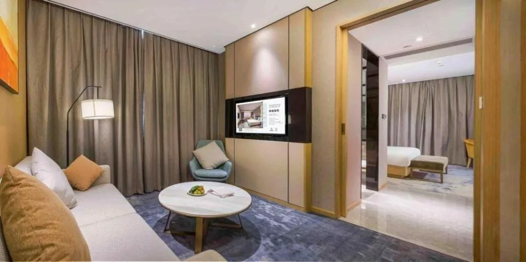 Bed in The Hotel V Nanjing Lishui