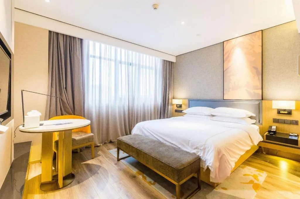 Bed in The Hotel V Nanjing Lishui