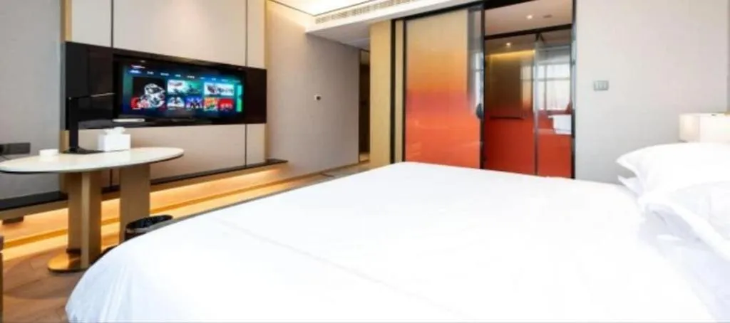 Bed in The Hotel V Nanjing Lishui