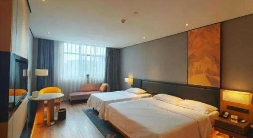 Bed in The Hotel V Nanjing Lishui