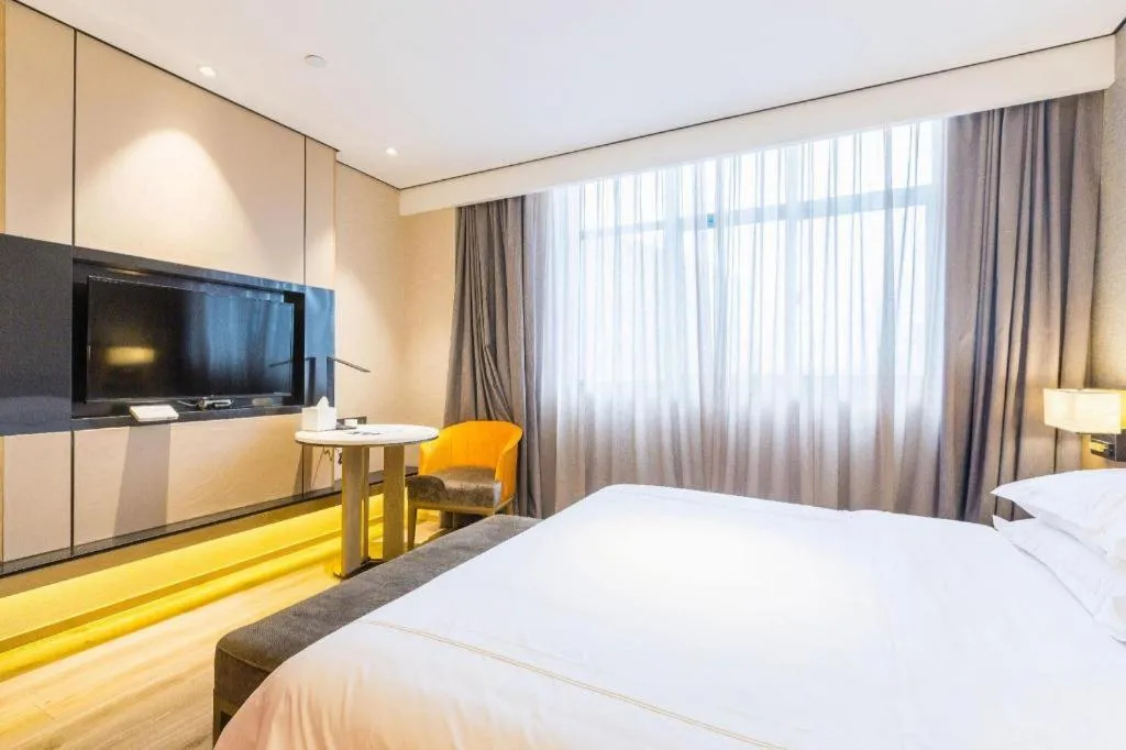 Bed in The Hotel V Nanjing Lishui