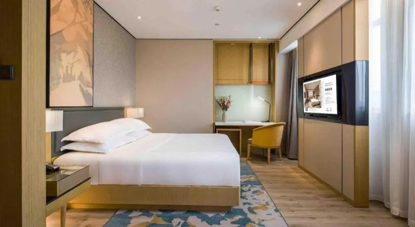 Bed in The Hotel V Nanjing Lishui