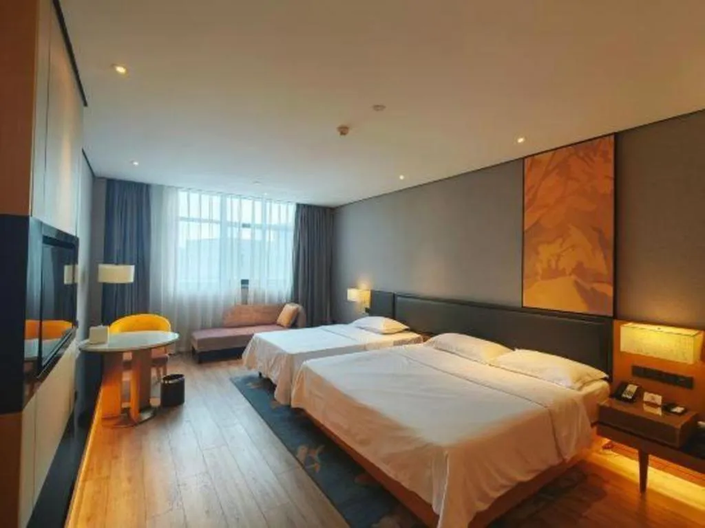 Bed in The Hotel V Nanjing Lishui