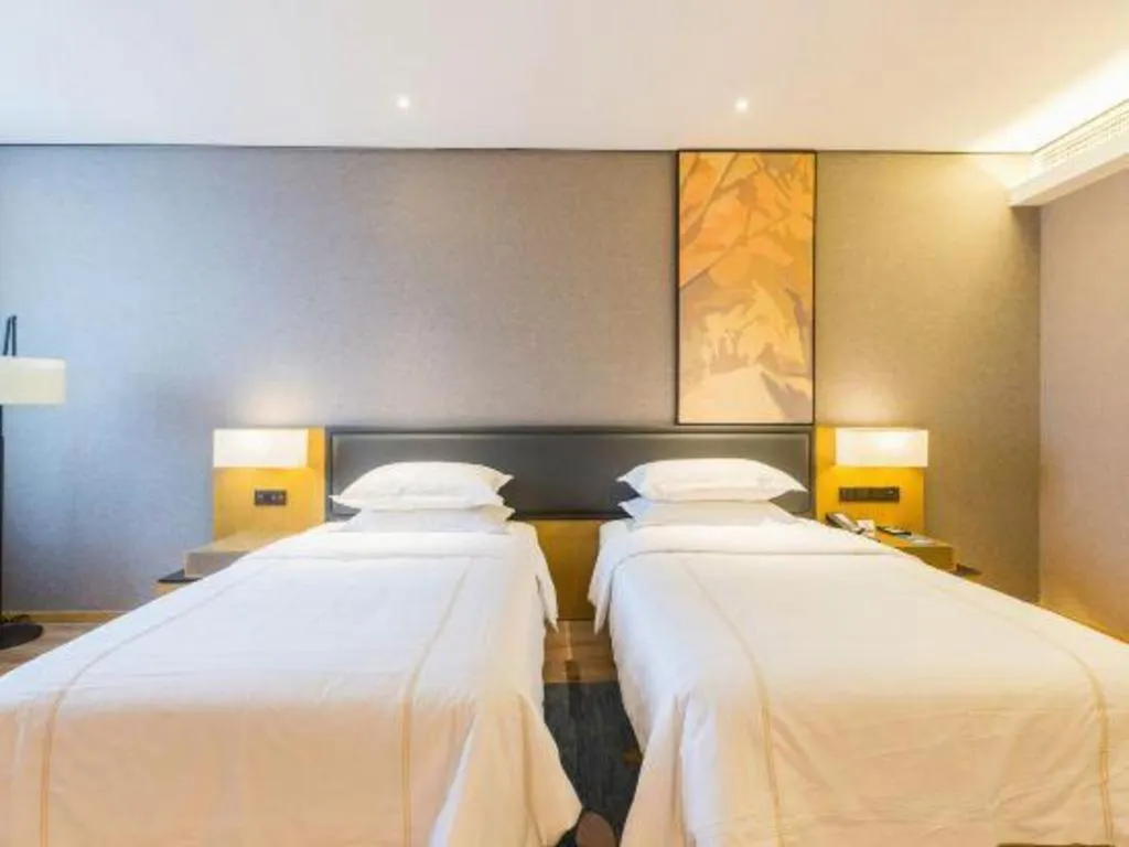 Bed in The Hotel V Nanjing Lishui