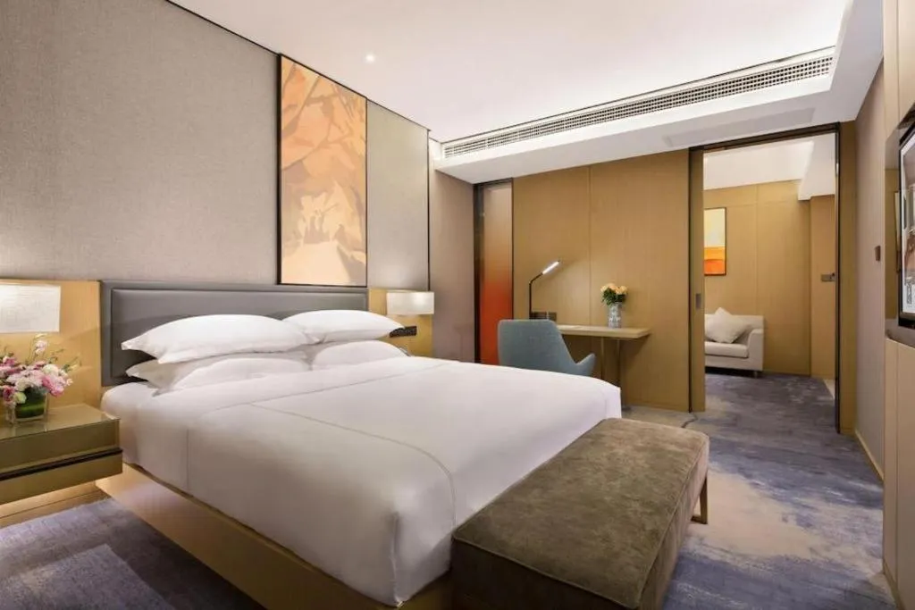 Bed in The Hotel V Nanjing Lishui