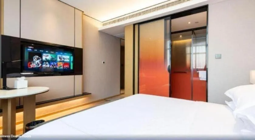 Bed in The Hotel V Nanjing Lishui