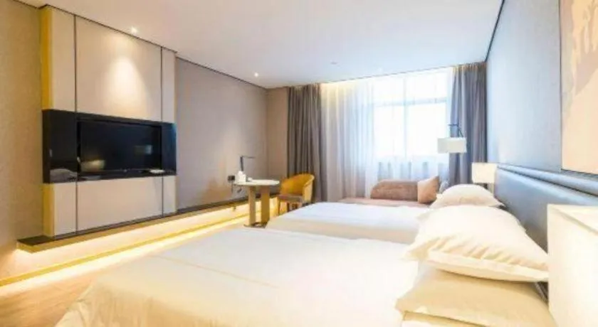 Bed in The Hotel V Nanjing Lishui