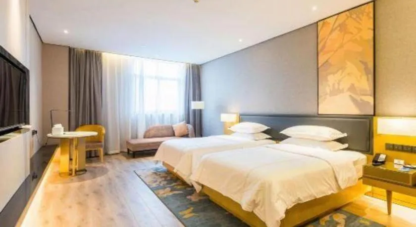 Bed in The Hotel V Nanjing Lishui