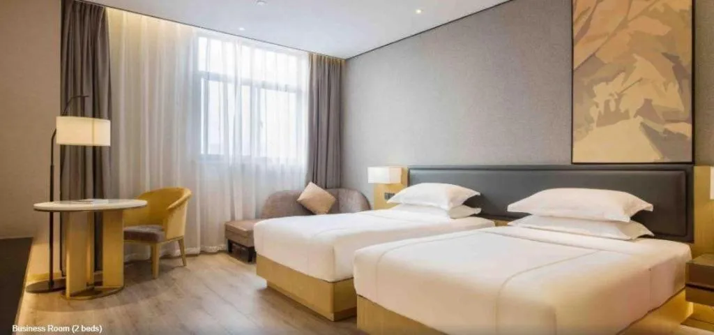 Bed in The Hotel V Nanjing Lishui