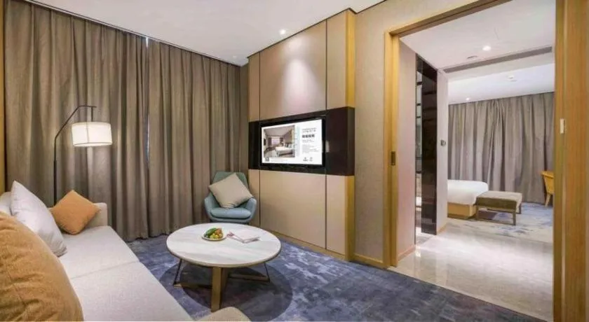 Bed in The Hotel V Nanjing Lishui