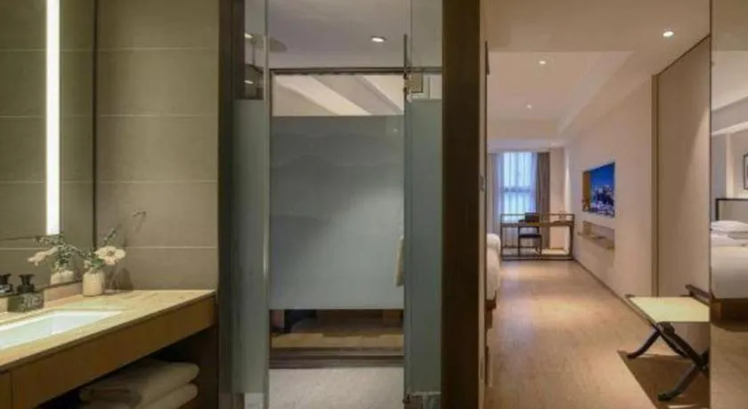 Bed in The Hotel V Nanjing Confucius Temple