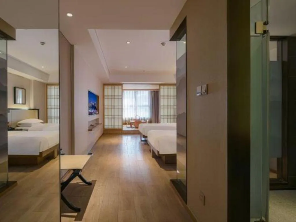 Bed in The Hotel V Nanjing Confucius Temple