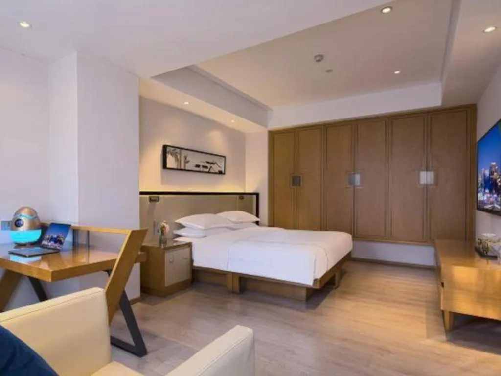 Bed in The Hotel V Nanjing Confucius Temple