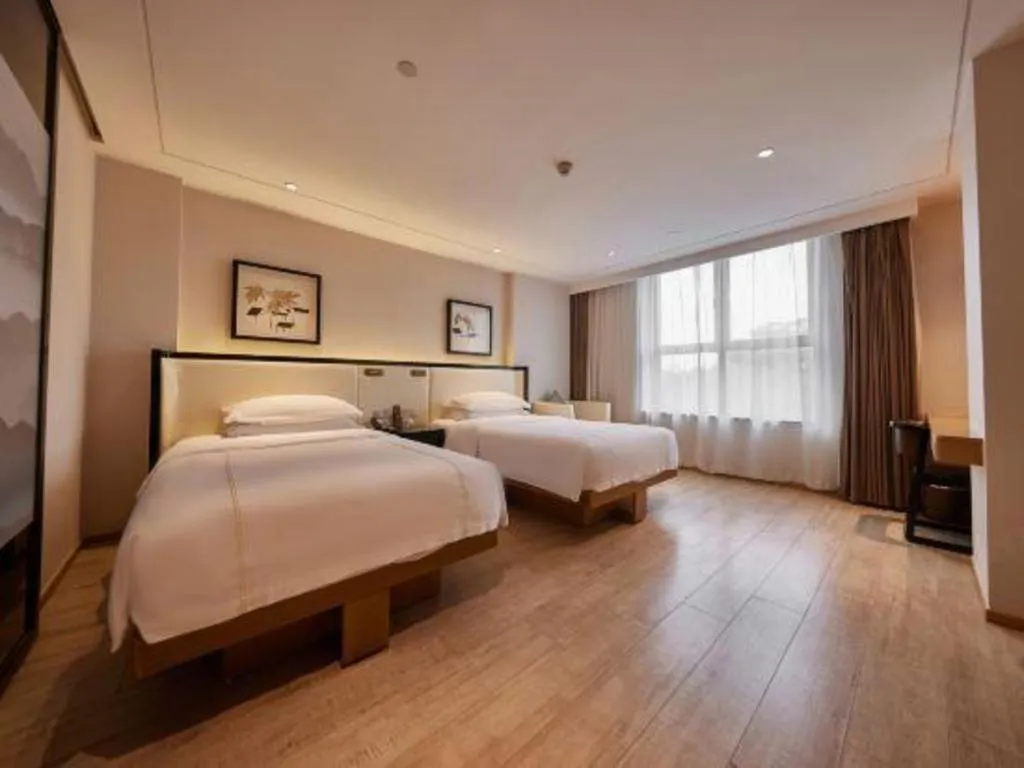 Bed in The Hotel V Nanjing Confucius Temple