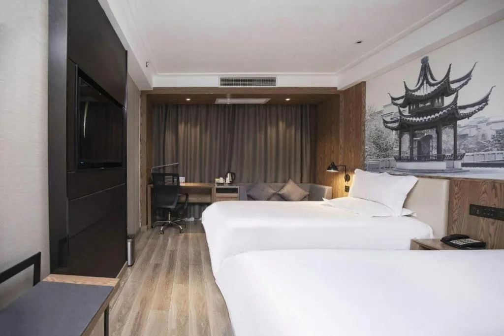 Bed in Starway Hotel(Shuiximen Street,Nanjing)