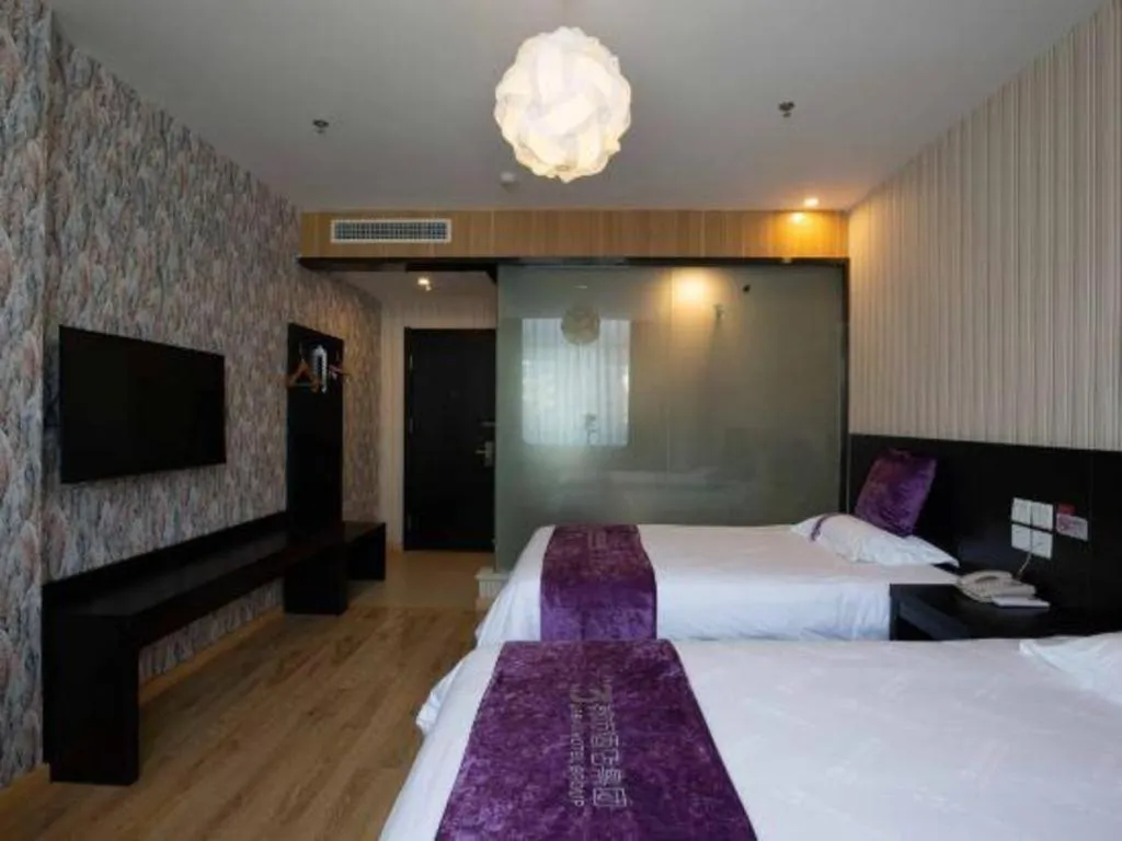 Bed in City 118 Hotel Qingdao Boardcast Tower