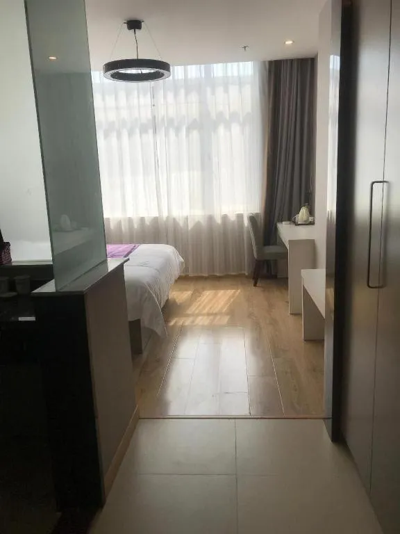 Bed in City 118 Hotel Qingdao Boardcast Tower