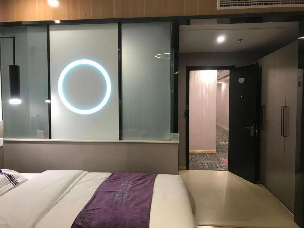 Bed in City 118 Hotel Qingdao Boardcast Tower