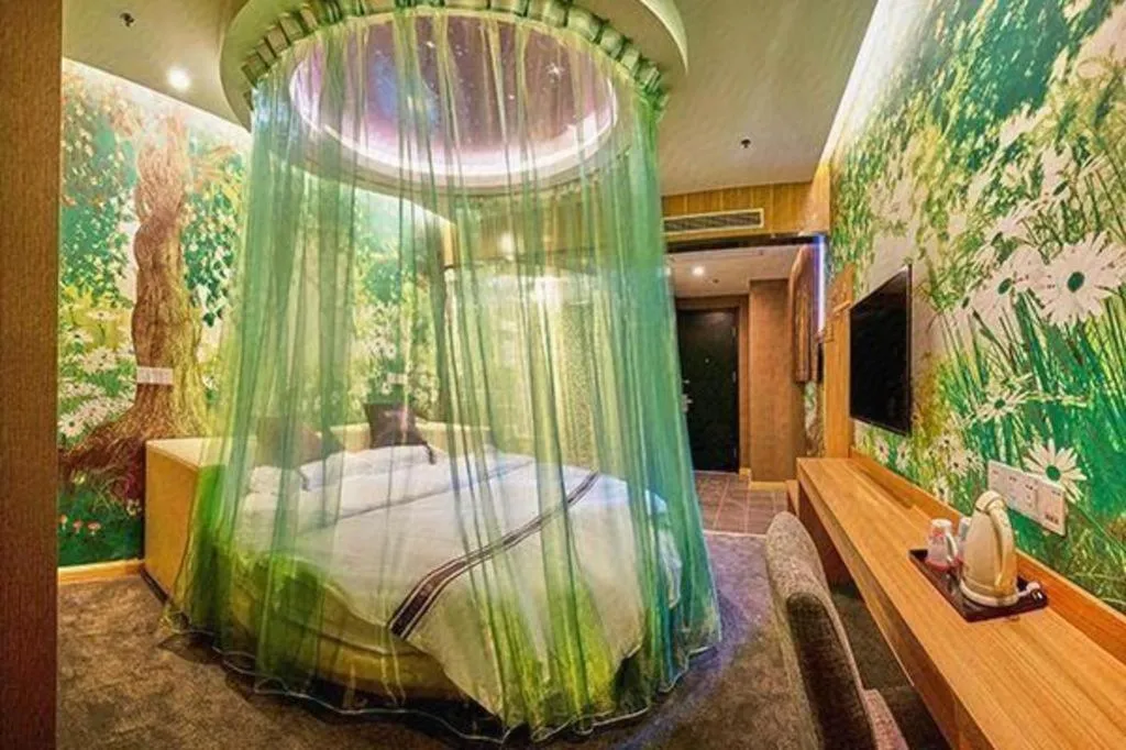 Bed in City 118 Hotel Qingdao Boardcast Tower