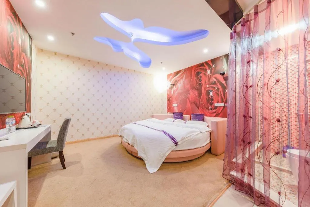 Bed in City 118 Hotel Qingdao Boardcast Tower