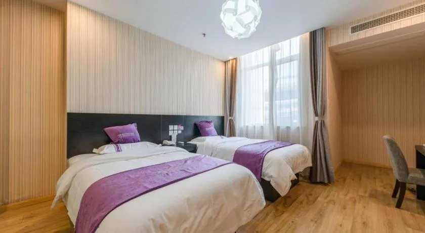 Bed in City 118 Hotel Qingdao Boardcast Tower