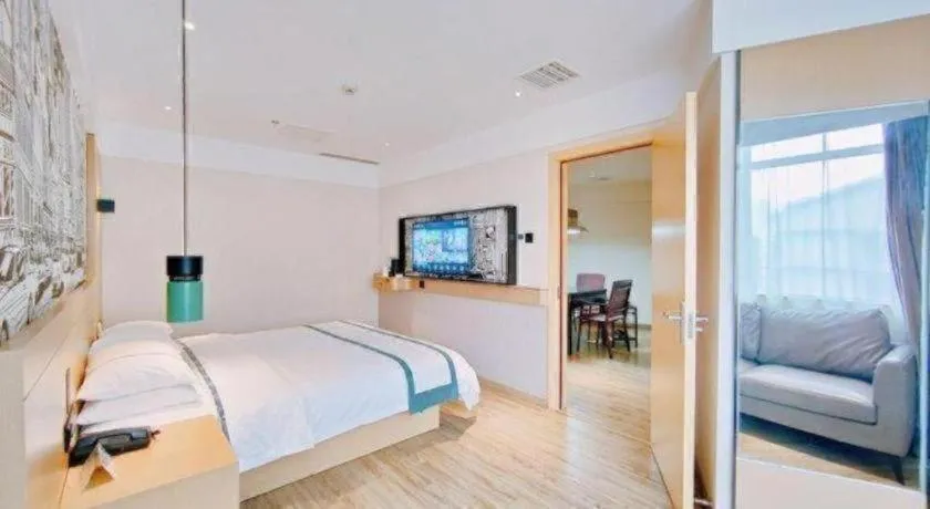 Bed in City Comfort Inn Changsha Huangxing Avenue Airport Longhua Metro Station