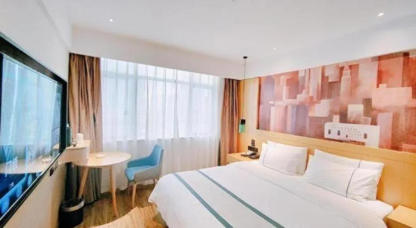Bed in City Comfort Inn Changsha Huangxing Avenue Airport Longhua Metro Station
