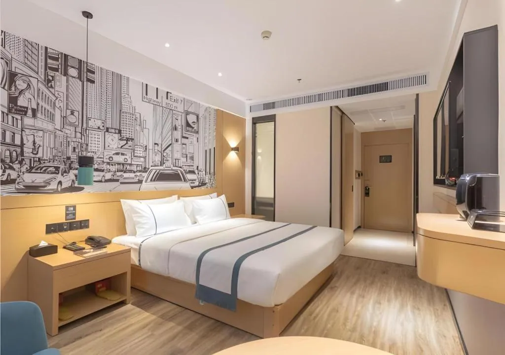 Bed in City Comfort Inn Xingtai Wanda