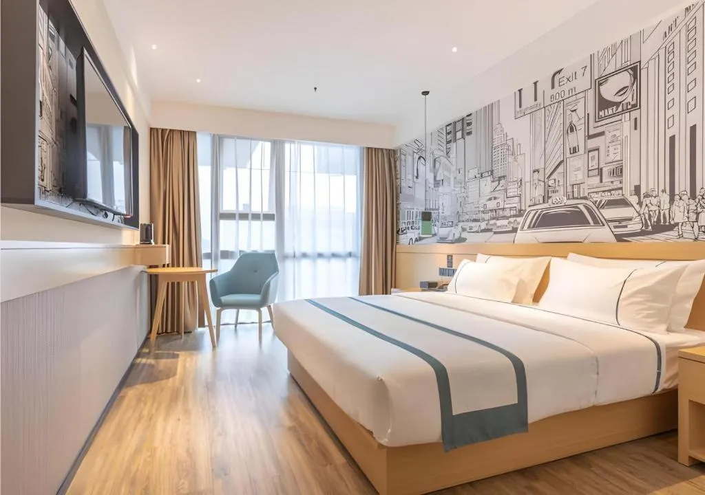 Bed in City Comfort Inn Xingtai Wanda