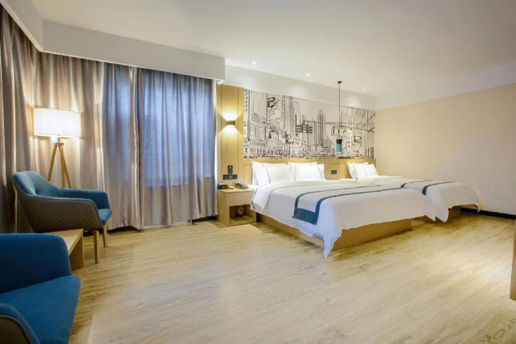 Bed in City Comfort Inn Xingtai Wanda