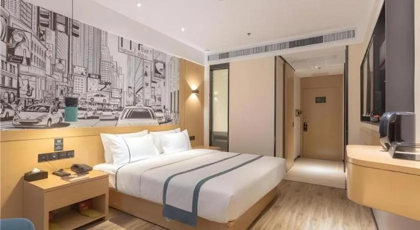 Bed in City Comfort Inn Xingtai Wanda