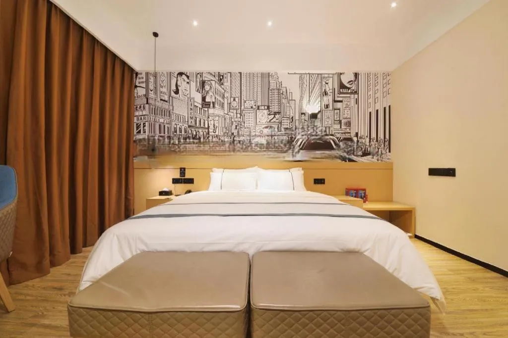 Bed in City Comfort Inn Wuhan Tianhe Airport Outlets