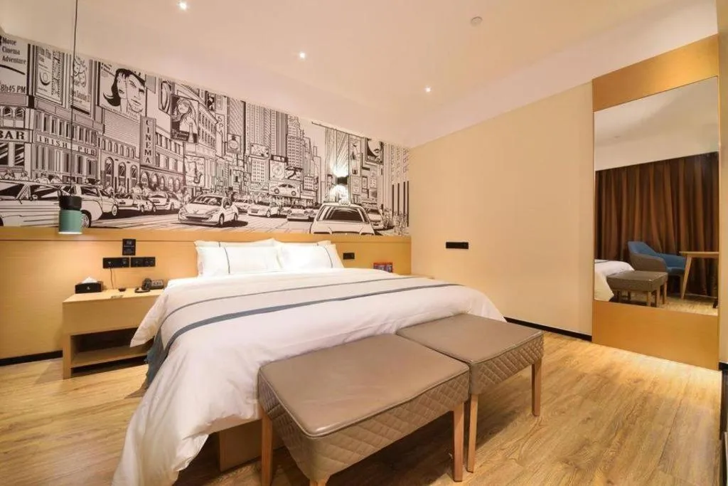 Bed in City Comfort Inn Wuhan Tianhe Airport Outlets