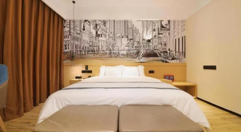 Bed in City Comfort Inn Wuhan Tianhe Airport Outlets