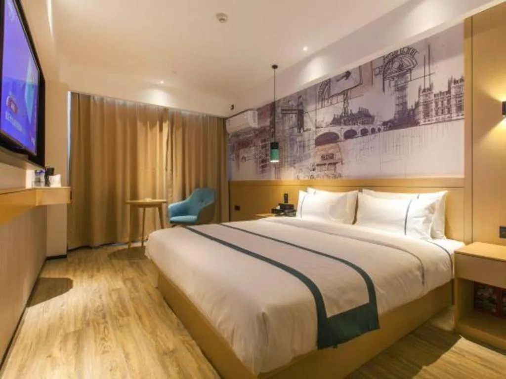 Bed in City Comfort Inn Wuhan Tianhe Airport Outlets