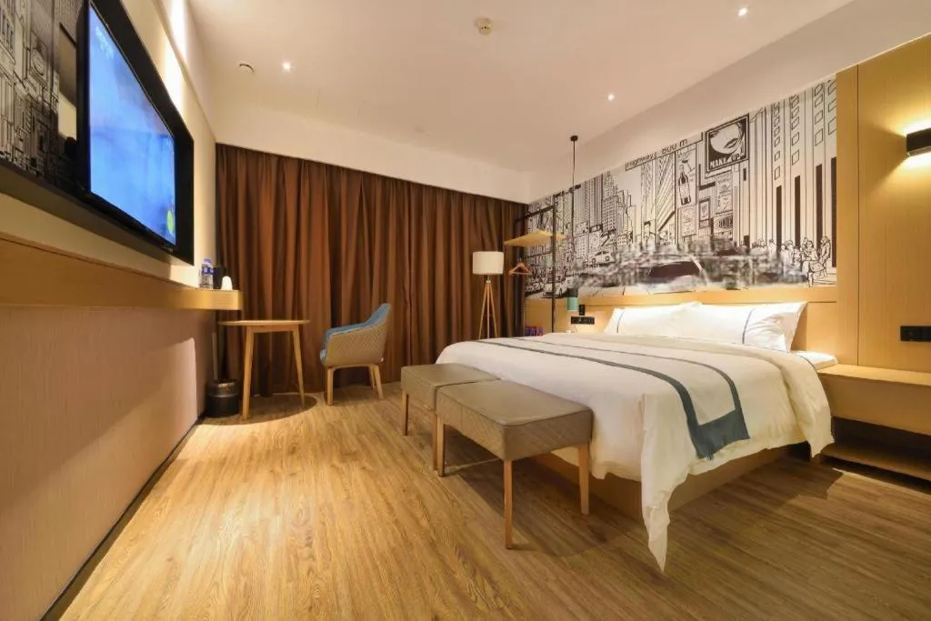 Bed in City Comfort Inn Wuhan Tianhe Airport Outlets