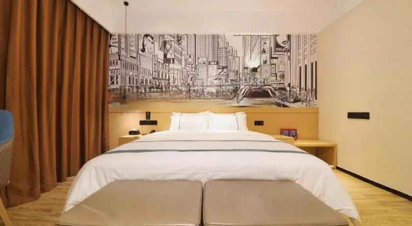 Bed in City Comfort Inn Wuhan Tianhe Airport Outlets