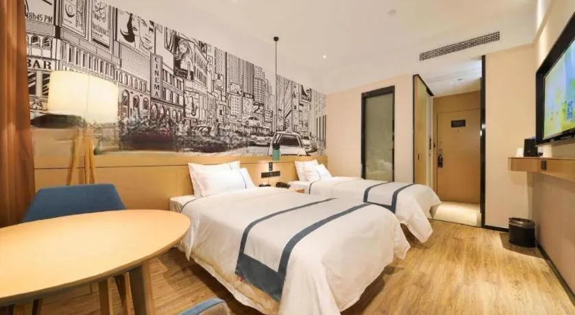 Bed in City Comfort Inn Wuhan Tianhe Airport Outlets