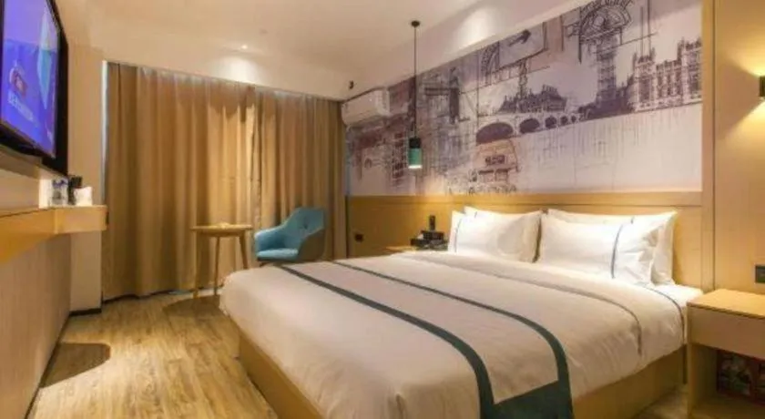 Bed in City Comfort Inn Wuhan Tianhe Airport Outlets