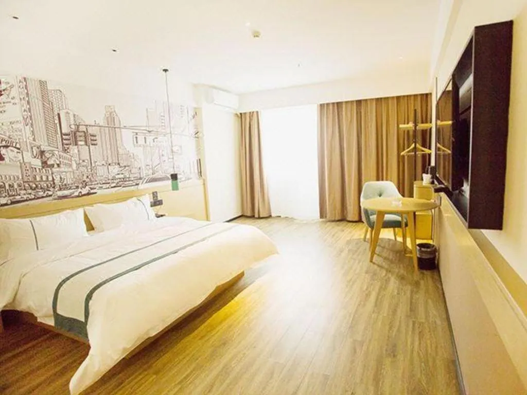 Bed in City Comfort Inn Dongguan Liaobu Jingtai Jiarong Shopping Plaza