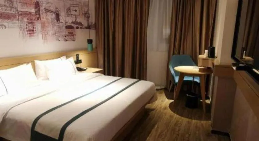 Bed in City Comfort Inn Dongguan Liaobu Jingtai Jiarong Shopping Plaza