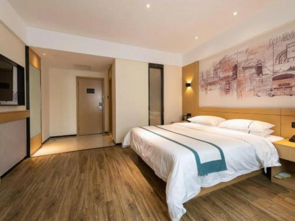 Bed in City Comfort Inn Dongguan Liaobu Jingtai Jiarong Shopping Plaza