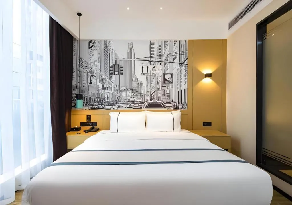 Bed in City Comfort Inn Chengdu Dongjiao Memory